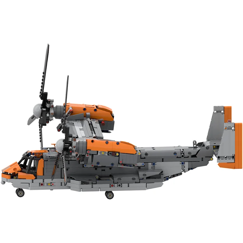 Конструктор MOC Детский развивающий с мотором модель самолета вертолет самолёт