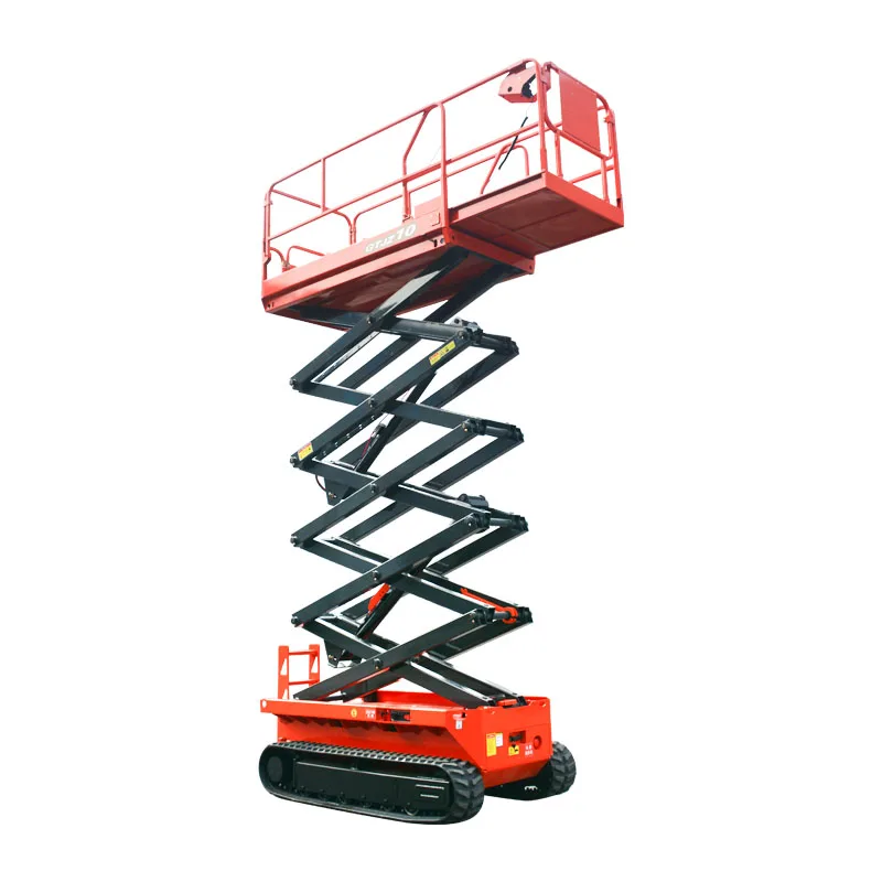 

Qiyun 4-12m DC Electric Battery Self Propelled Hydraulic Automatic Tracked Crawler Scissor Lift with CE