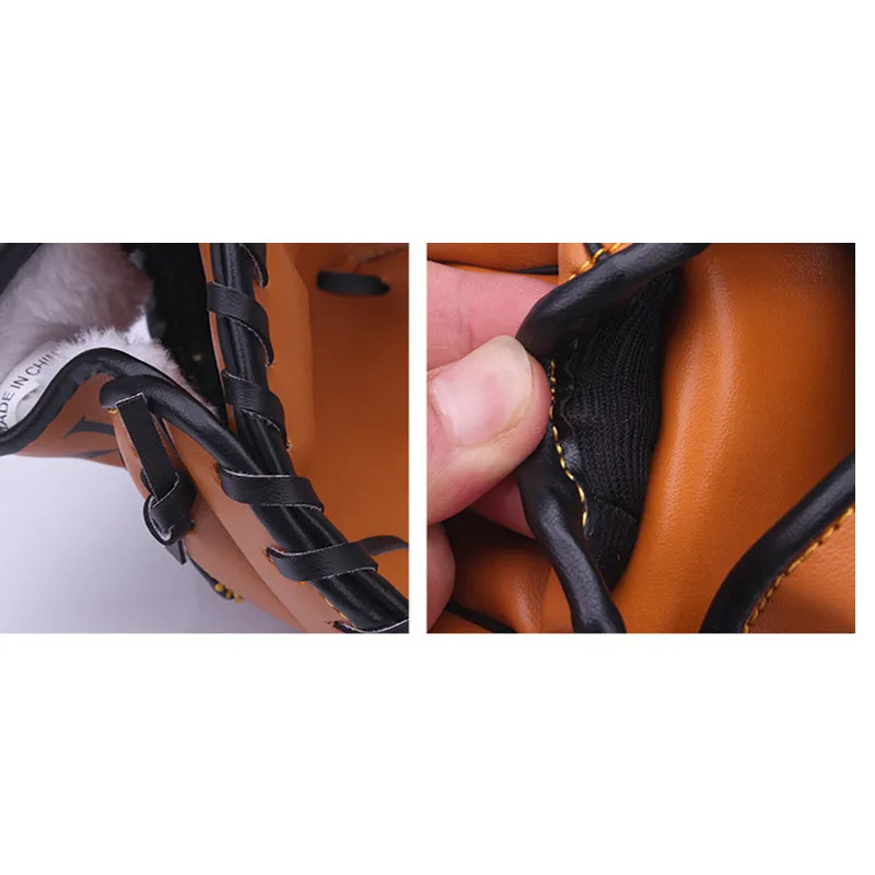 

Softball Outdoor Sports Hand Size 9.5/10.5/11.5/12.5 Glove Equipment Practice Training Baseball Adult Man for Woman Left Glove S