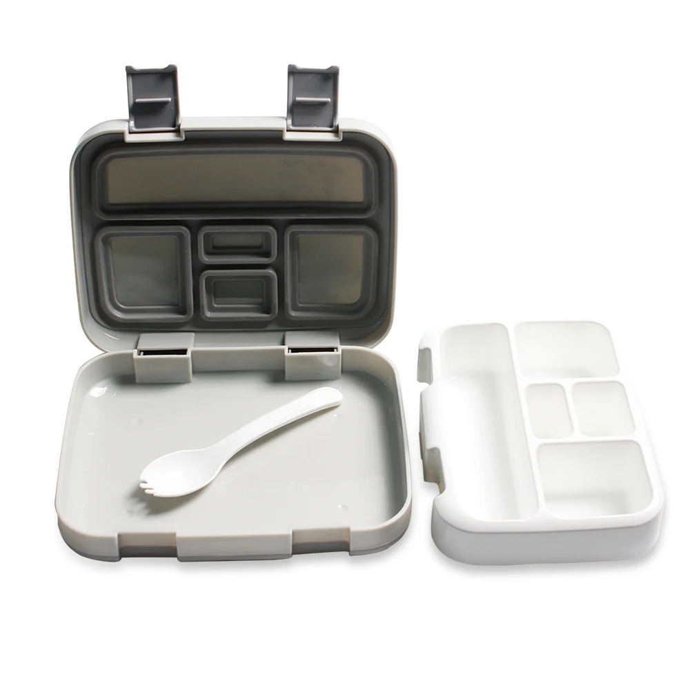 Портативные Детские Ланч боксы емкостью 800 мл с 5 отделениями коробка микроwavable