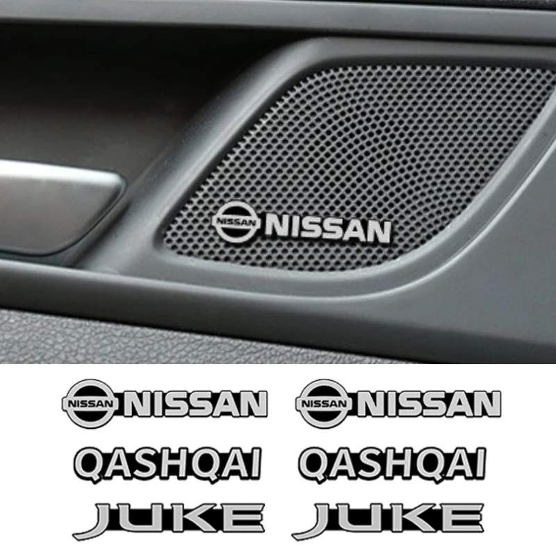 

Car Logo Audio Stickers for Nissan Qashqai J11 J10 Juke Leaf Patrol Micra X Trail T32 Tiida Navara Nismo Note Teana J32 Terrano
