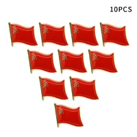 10pcs easy apply gift brooch russia flag soviet union badge iron vintage stylish ussr clothing decoration lapel pin mini