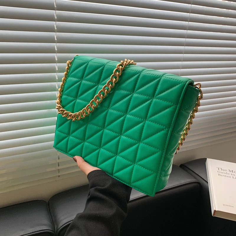 

Fashion Brand Designer Chain Shoulder Crossbody Bags for Women Handbag Purses 2021 New Vintage Ladies Messenger Bags Quality