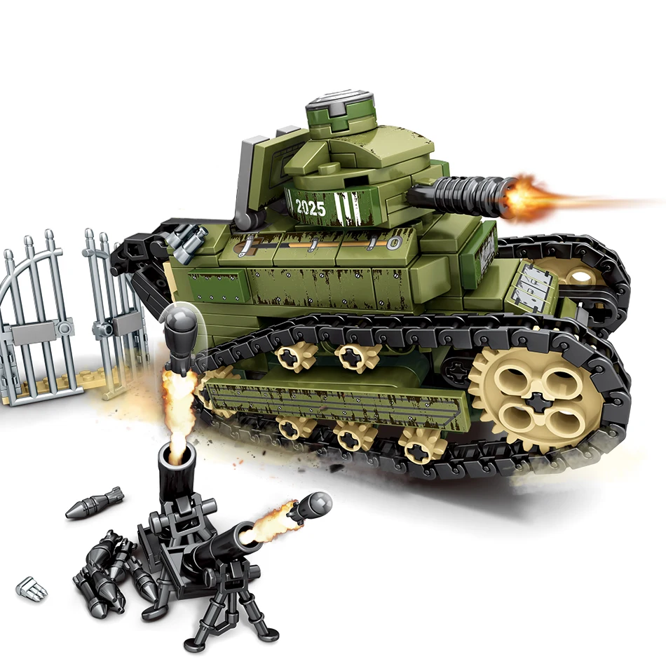 368 шт. Детский конструктор Renault FT17 | Игрушки и хобби