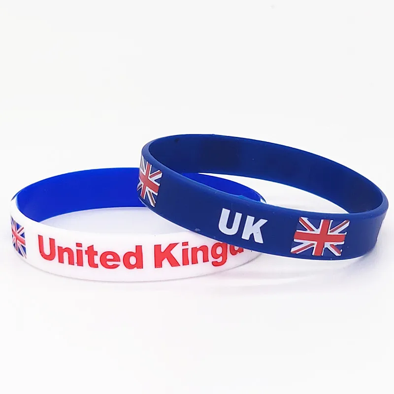 1 шт. UK Силиконовый браслет с флагом дружбы спортивный для мужчин женщин
