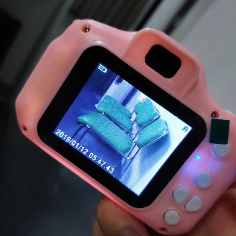 Цифровая мини-камера игрушки 2 дюймов HD экран заряжаемый дети мультфильм милые детские игрушки наружная Фотография реквизит для ребенка день рождения