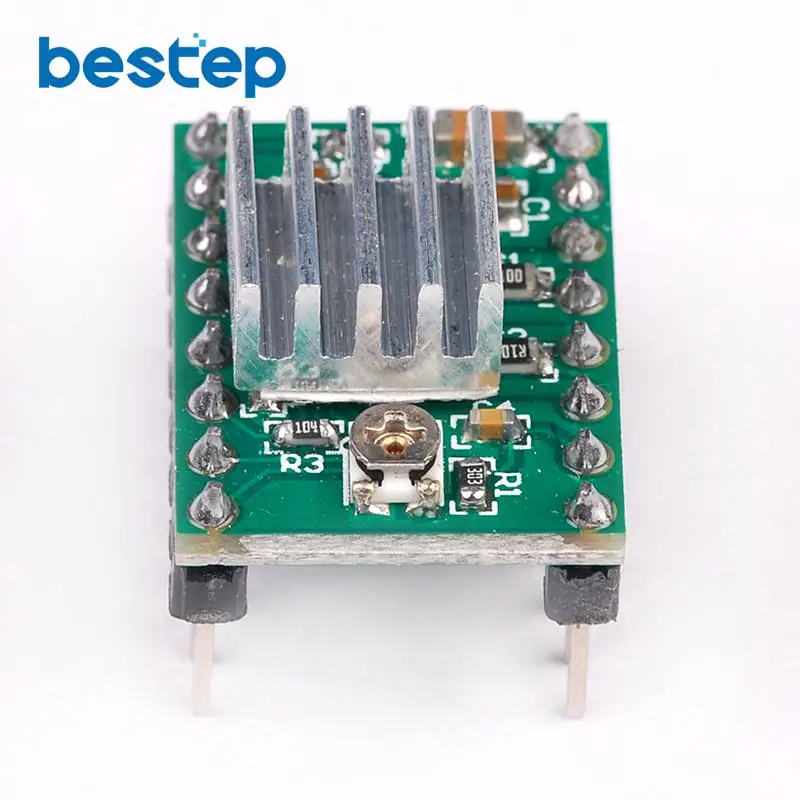Запчасти для 3D принтера StepStick A4988 Драйвер шагового двигателя с теплоотводом Reprap