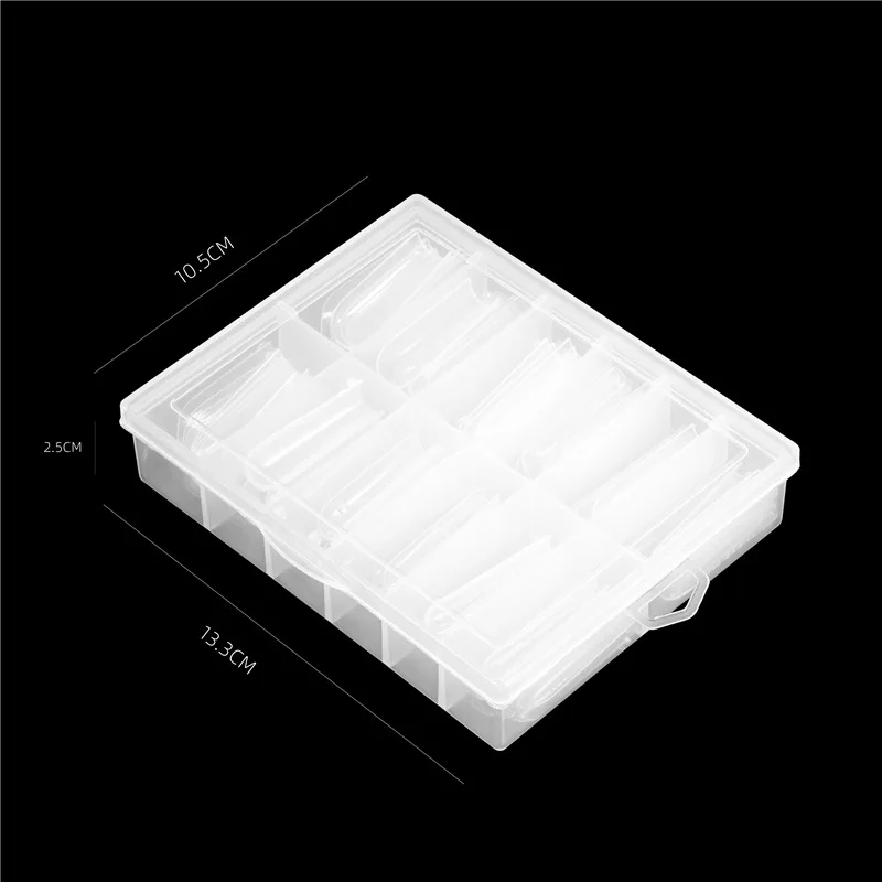 120 шт. ногтевые ногти со шкалой быстрая фототерапия кристалл расширенный листы