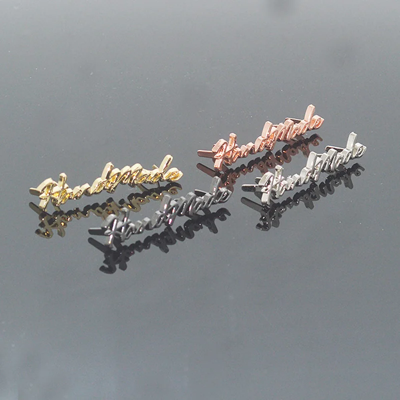 10 шт. металлические этикетки с надписями ручной работы бирки для рукоделия шитья