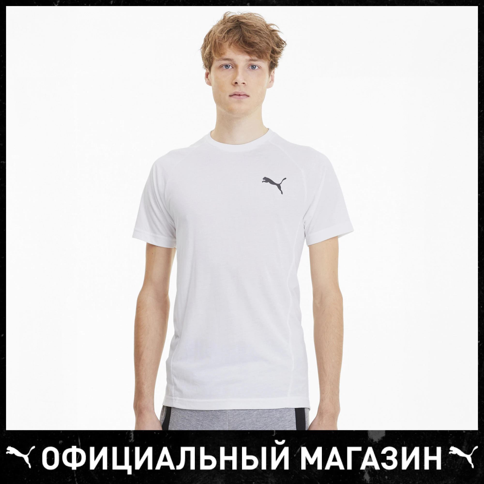 Футболка PUMA EVOSTRIPE Tee|Мужские футболки| |