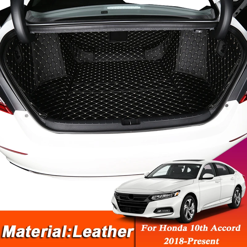 

Car Styling Custom Rear Trunk Mat For Honda 10th Accord 2018-Present Leather Waterproof Auto Cargo Pad Internal Accessory