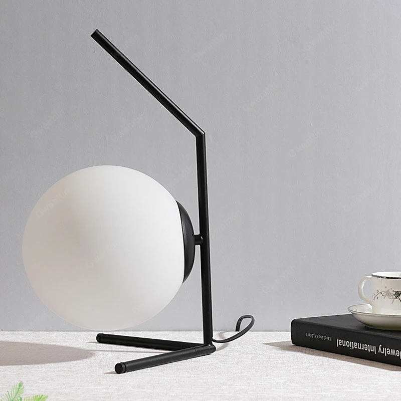 Скандинавские настольные лампы со стеклянными шариками современная лампа в виде