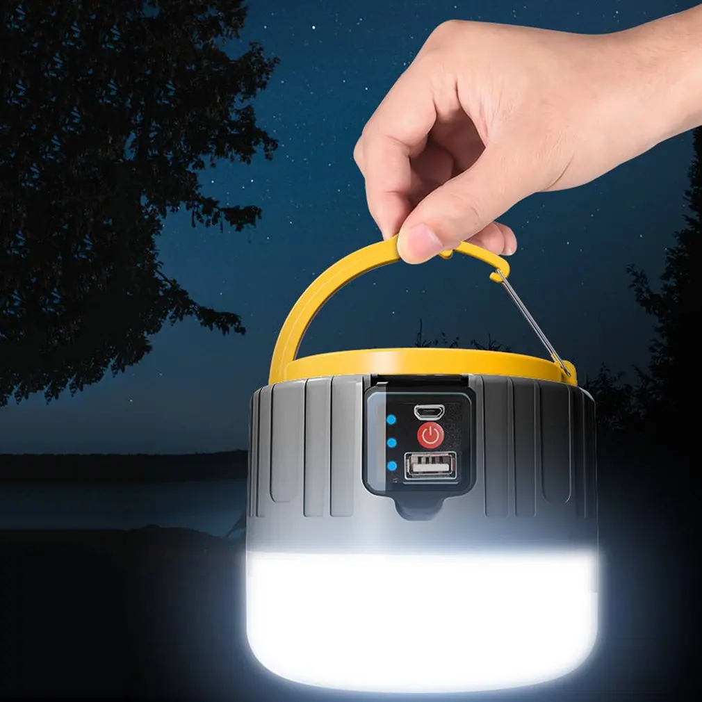 

Led Solar Usb Rechargeable Remote Control Light Environmental Protection Solar Electric Display Portable Tent Light