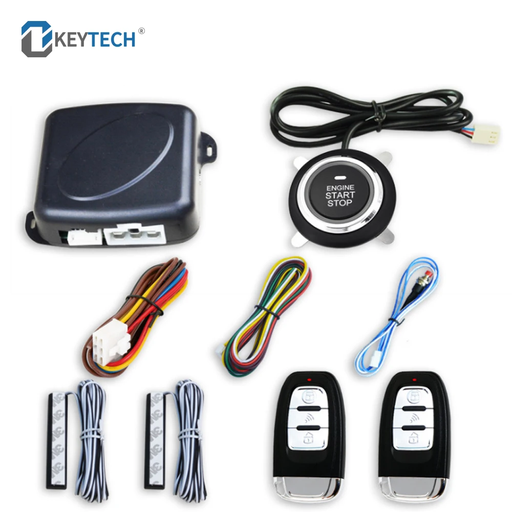 Универсальная автомобильная сигнализация OkeyTech 12 В кнопка запуска и остановки