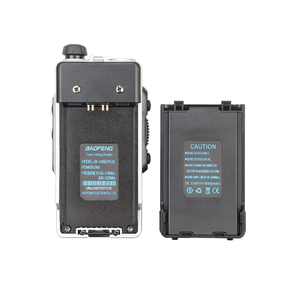 2 шт Baofeng BF-UVB2PLUS портативная рация UHF 400-480MHz портативная двухсторонняя радиосвязь HF трансивер