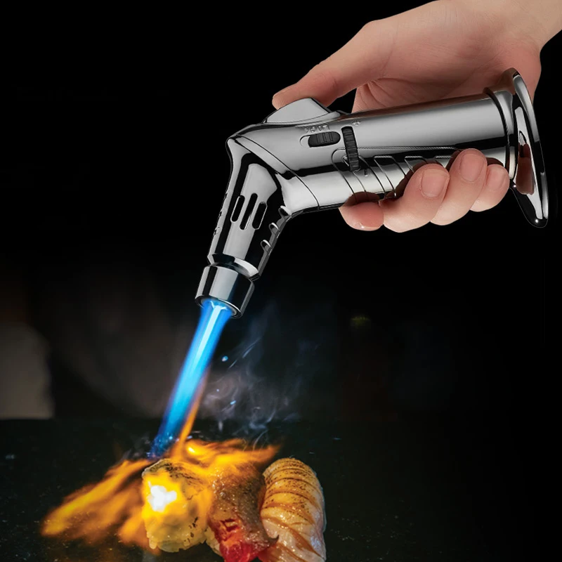 turbo gas lighters metal windproof smoking accessories kitchen cooking jewelry welding cigarettes lighters gadgets for men free global shipping