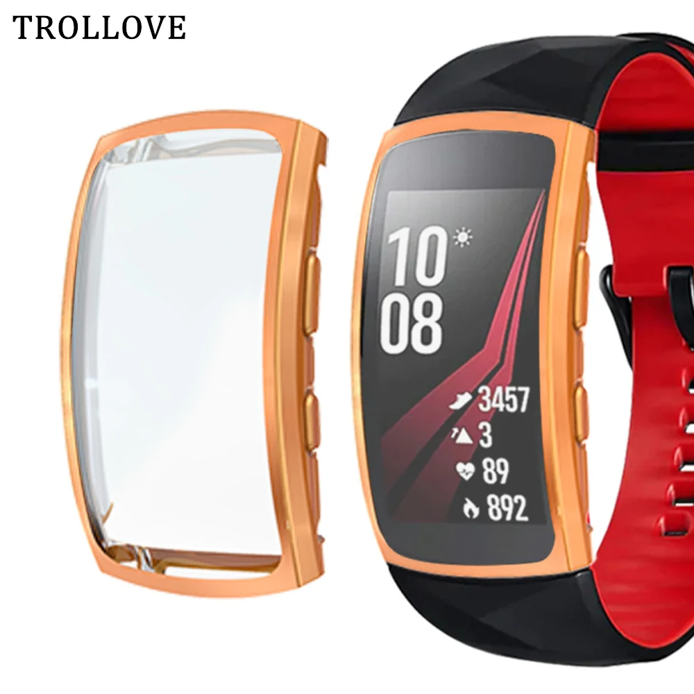 Защитный чехол для Samsung Gear Fit 2 Pro ударопрочный прозрачный мягкий из ТПУ защитный