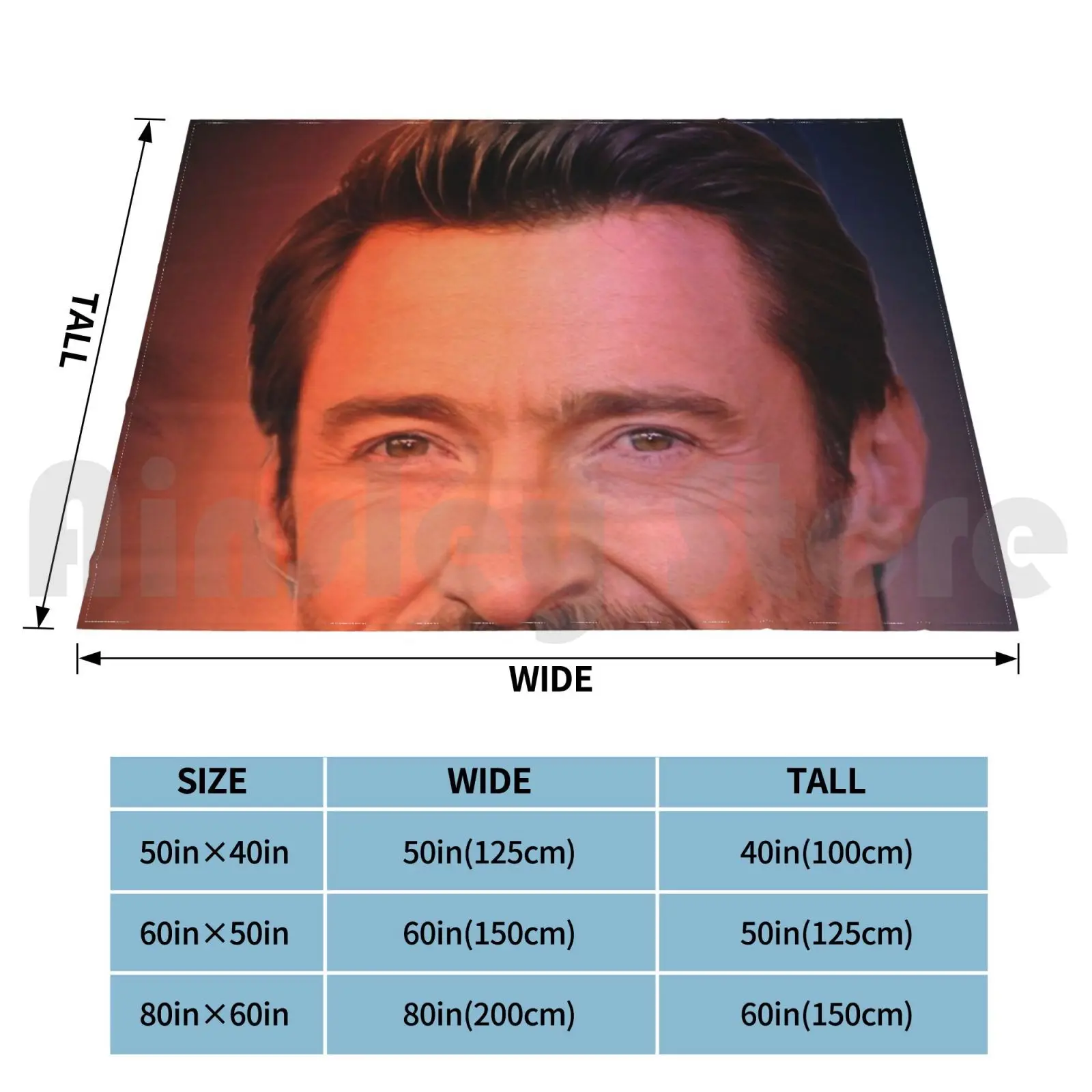 Hugh Jackman модное одеяло на заказ Hughjackman Xmen Logan Thegreatestshowman Hughjackmanfans