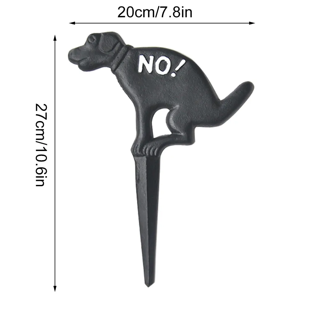 

No Pooping Yard Sign Cast Iron No Dog Poop Urinating Yard Sign Lawn Garden Decoration To Stop Dogs Pooping Outdoor Lawn Symbol