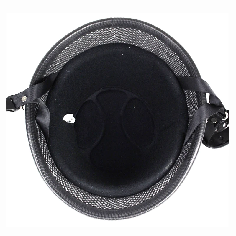 Винтажный мото rcycle немецкий шлем Ретро Скутер полушлем со встроенным козырьком