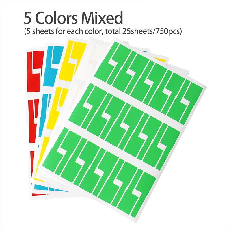 

750 шт., этикетки-наклейки А4 для кабелей Ethernet