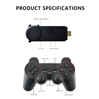 powkiddy pk 08 tv video game console 2 4g double wireless controller built in 4000 games 4k retro game console support for ps1