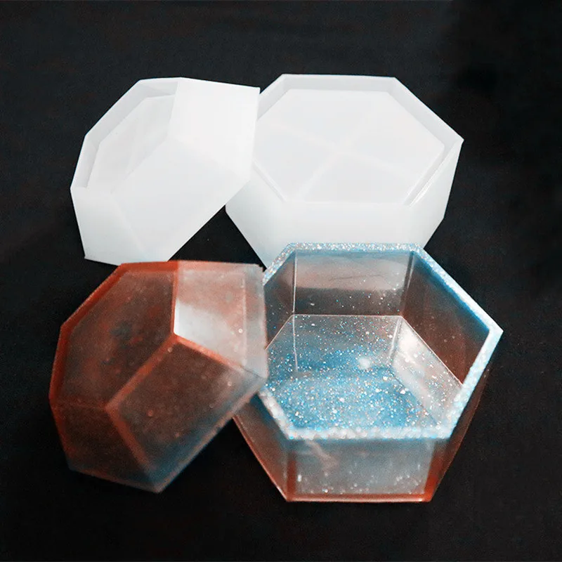 SNASAN Шестигранная Коробка для хранения силиконовая форма украшения сделай сам