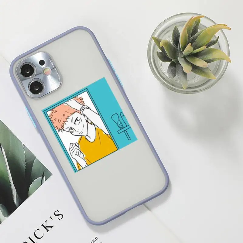 

Jujutsu Kaisen Phone Case For iPhone 12 11 Mini Pro XR XS Max 7 8 Plus X Matte transparent Gray Back Cover