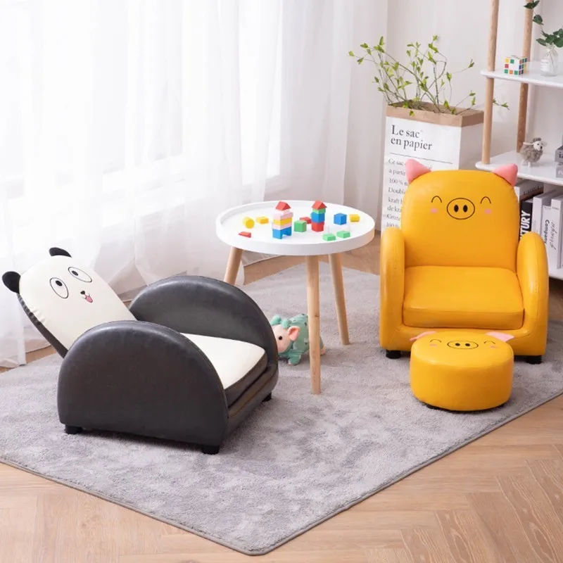 Мультяшная наклонная угловая дизайнерская детская софа мебель для гостиной