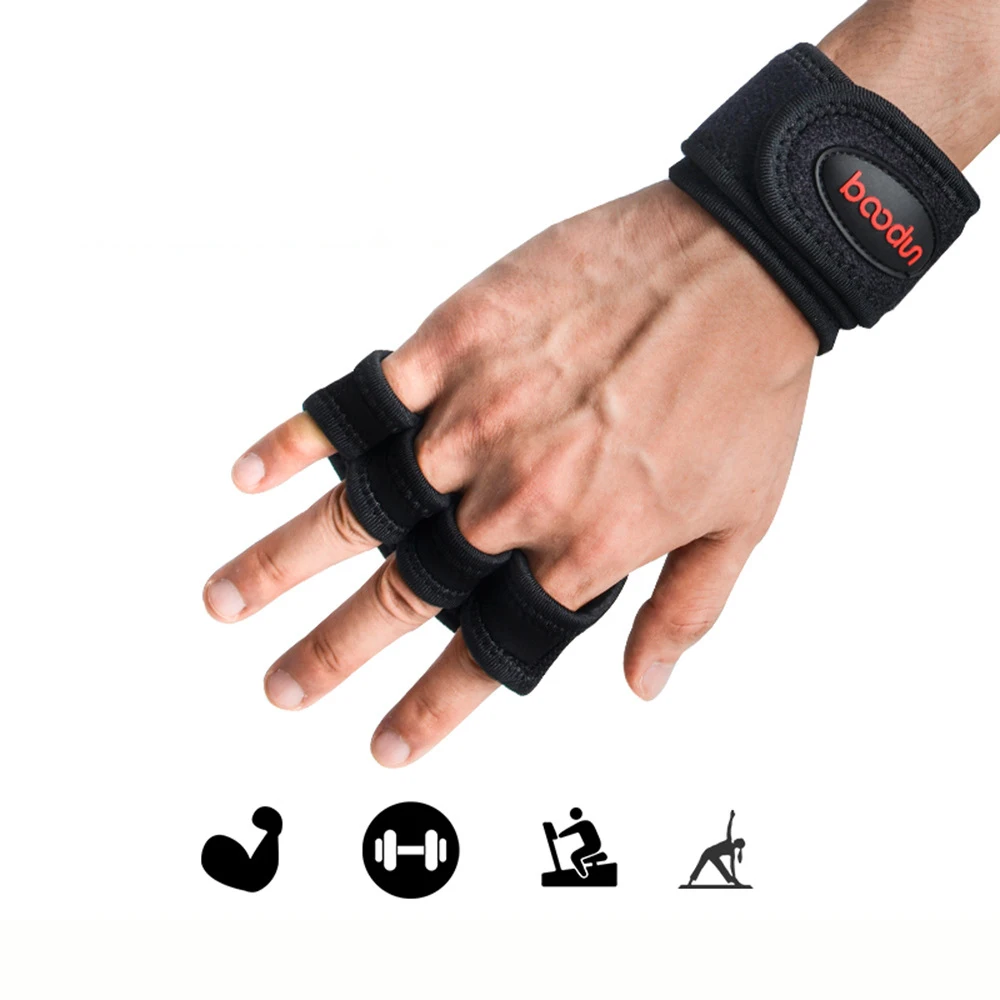 

HYHG Bodybuilding Weightlifting Gym Gloves Hand Anti-Slip Dumbbell Kettle Sell Fitness Gloves Sport Crossfit Training Gloves