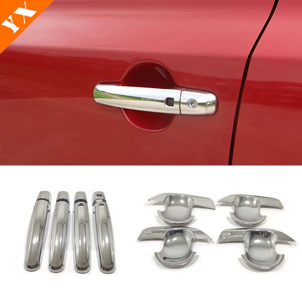 

Car Side Door Door Handle Cover Trim Styling Moulding Chromium Accessories For Suzuki SX4 S-cross Crossover 2014-2021