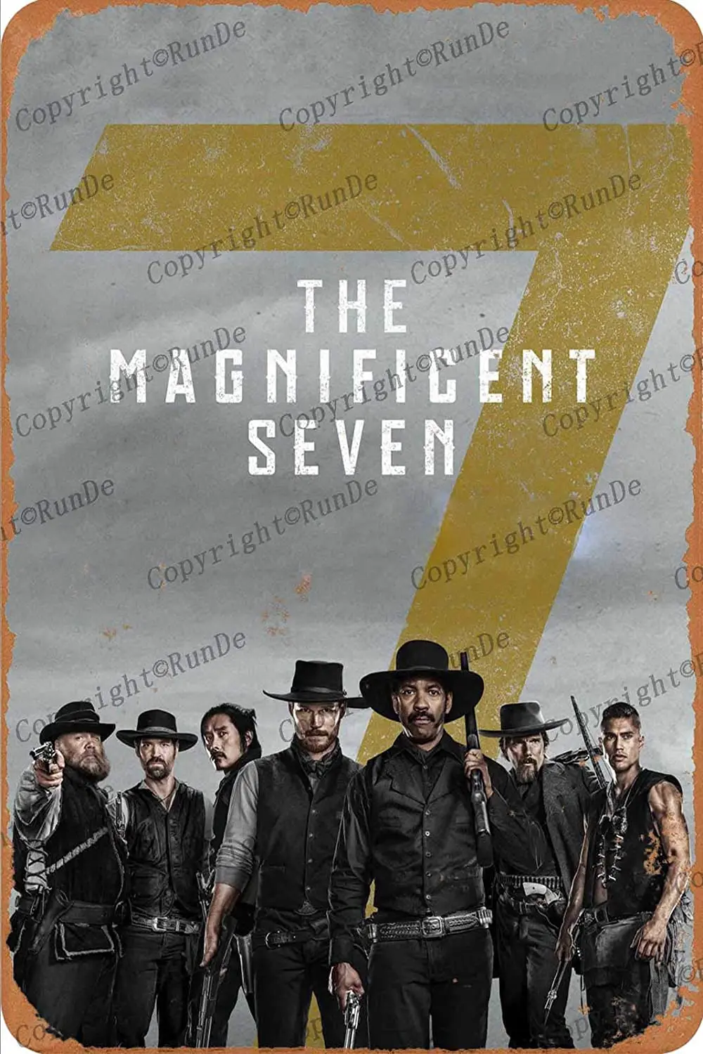 Великолепный плакат Seven винтажный жестяной Настенный декор металлическая