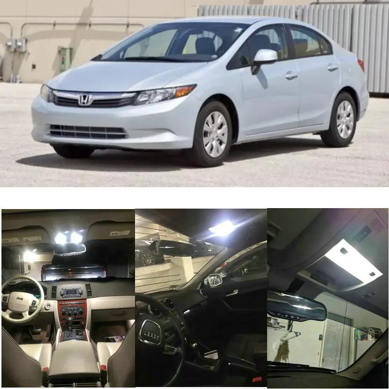 Внутренние светодиодные лампы для 2012 Honda Accord Crosstour CRV CRZ Insight Одиссея пилот Ridgeline Civic