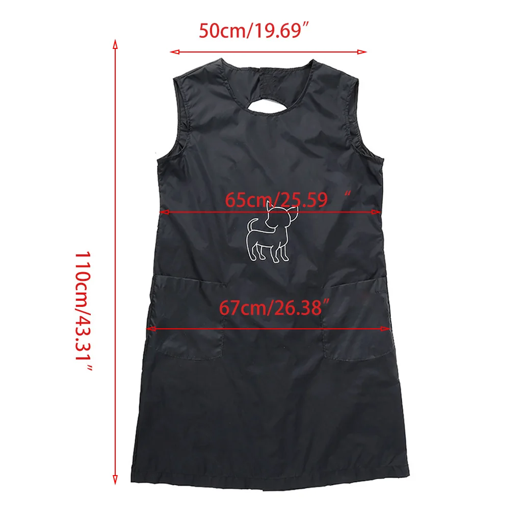 

Grooming Apron Waterproof Nylon Pet Work Clothes Dogs Cats Groomer Bath Smock for Men Women