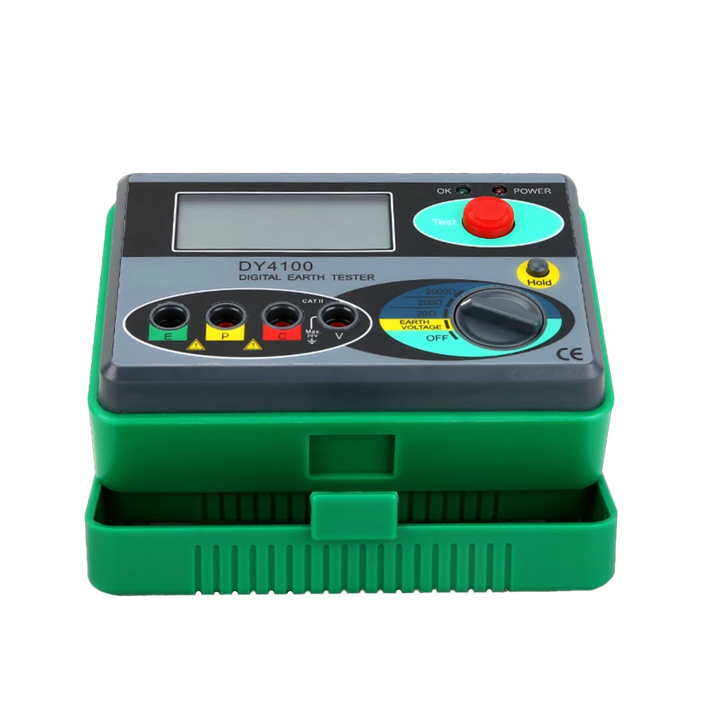 

DY4100 Digital Earth Ground Resistance Tester Meter High Precision Protection Test Not Included Battery Insulation Tester