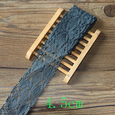 4.5cm 5yards 2-6 см 5 ярдов цветные кружева высокого качества Кружева Хлопок Кружева Шитье домашнего интерьера аксессуары для одежды DIY материал - Цвет: 4.5cm 5yards
