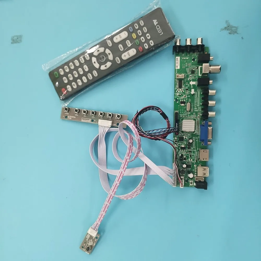 

Kit For LTN173KT02-T01 VGA AV LED Signal remote controller board digital 40pin TV LVDS USB HDMI WLED DVB-T DVB-T2 1600X900 17.3"