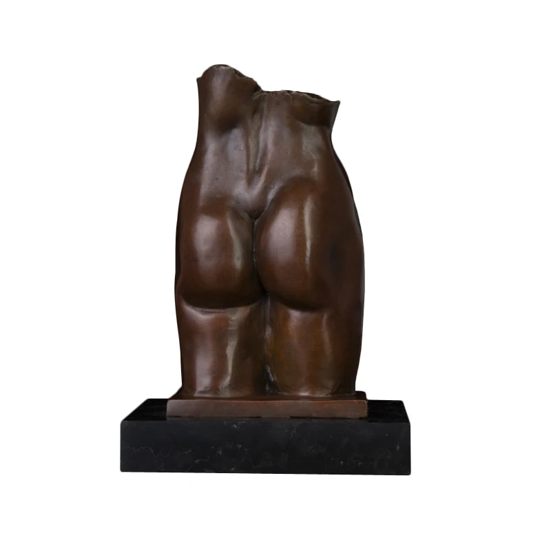 

Bronze Abstract Body Trunk Bust Statue Figurine Western Metal Art Copper Sculpture