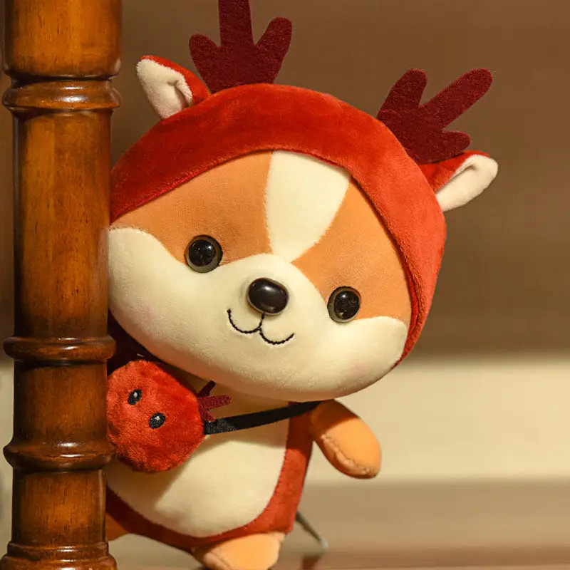 Милая белка Шиба-ину собака плюшевая игрушка динозавр лось пчела единорог мягкая