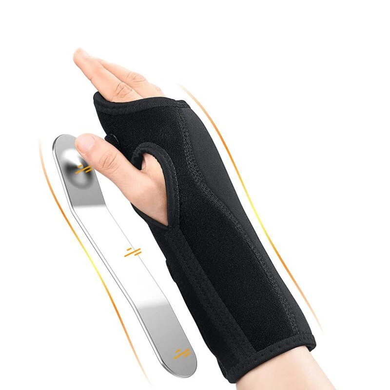 Carpal Tunnel Wrist Brace with Soft Cushion Adjustable Wrist Support Sleeve Sports Wrist Protector Fits Left and Right Hands
