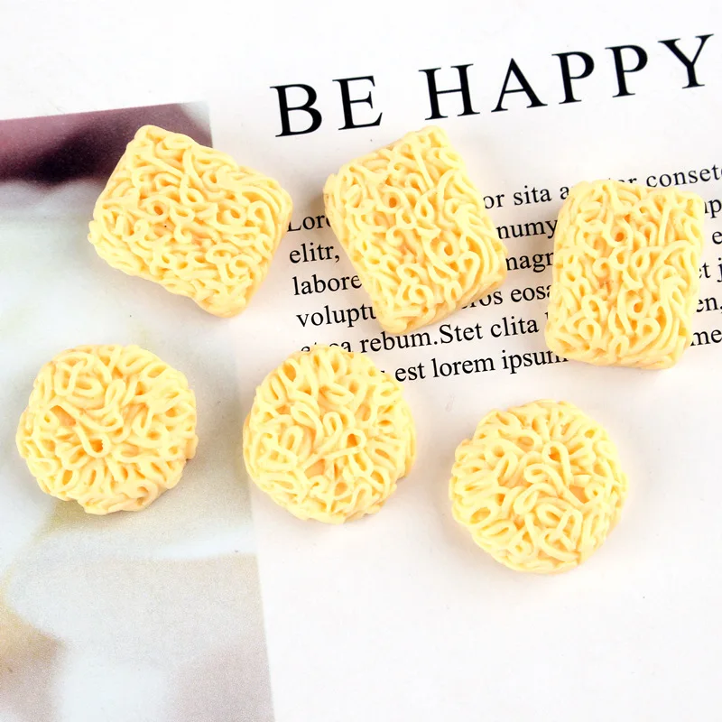 10 шт DIY плоские с оборота полимерные фитинги имитация пищи кабошон лапша быстрого