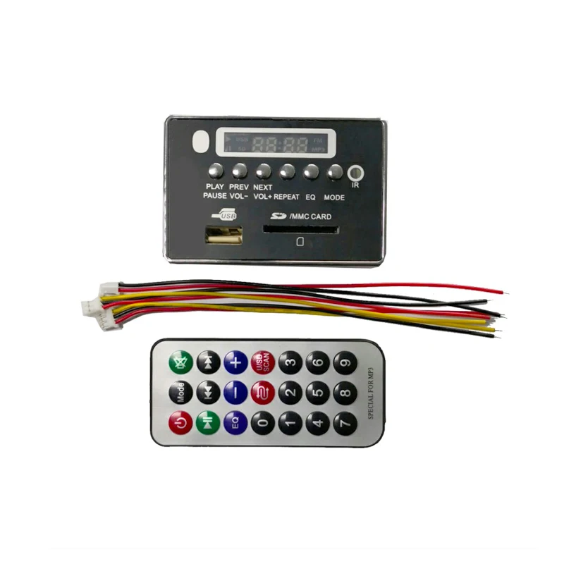 DC 5 В/12 в автомобильный Bluetooth MP3/WMA/WAV/APE декодер плата пластина аудио модуль карта USB MP3 динамик аксессуары