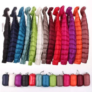 Пуховик женский осенне-зимний, светильник, с длинным рукавом