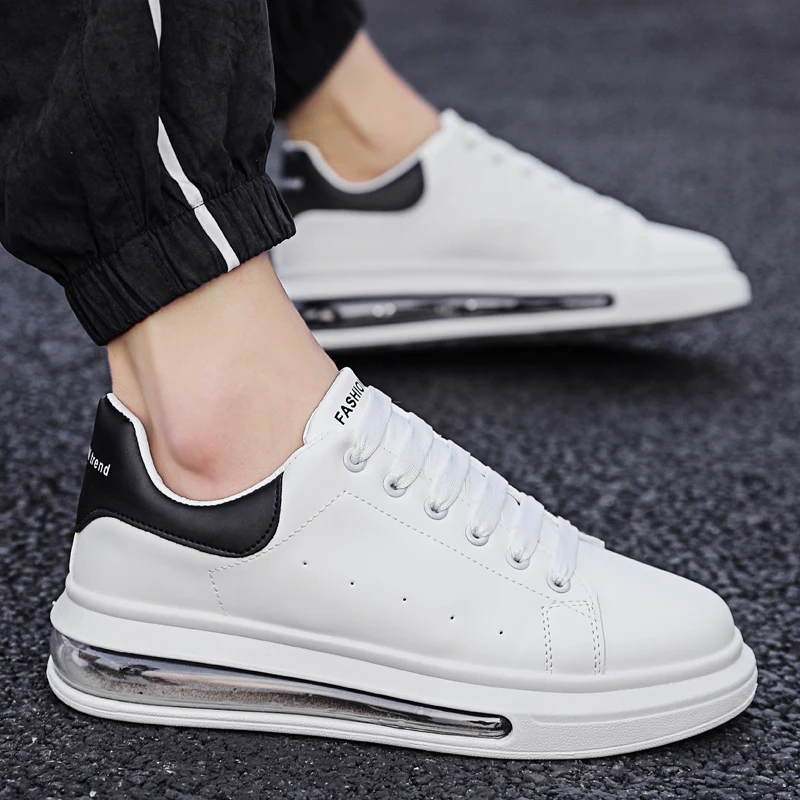 

Streetwear Slides Men Sport Casual Shoes Streetwear Sneakers Men Street Wear Men's White Fashion Man Leather For Causal Mens