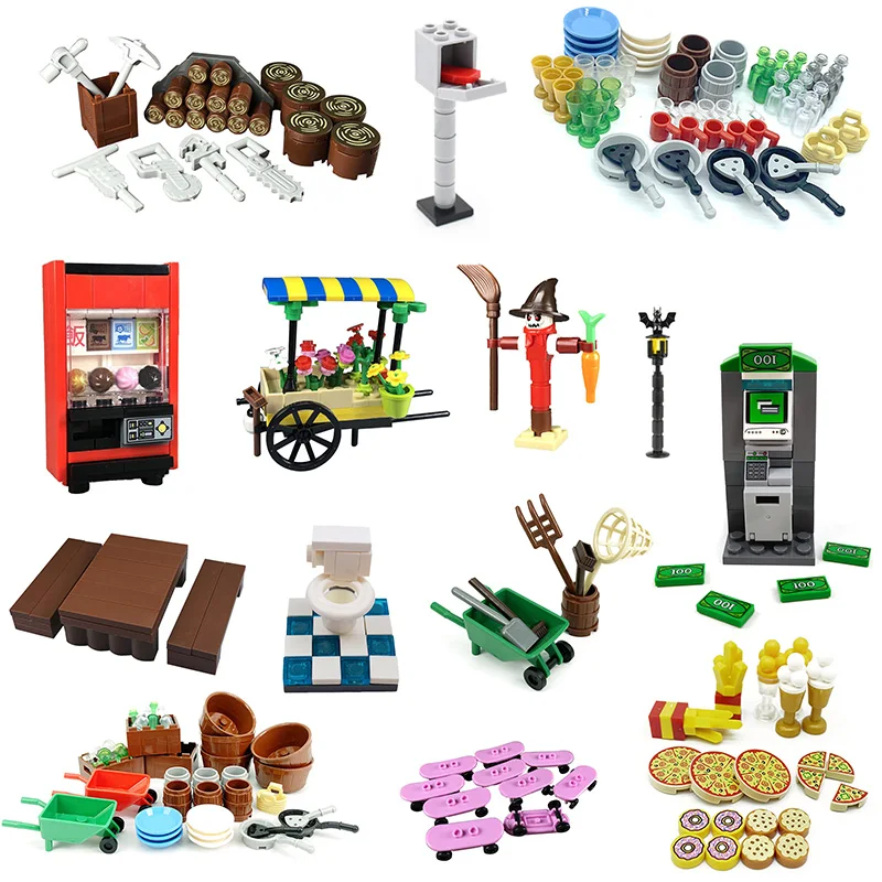 Строительные блоки MOC для девочек аксессуары сделай сам создания фермы пауков