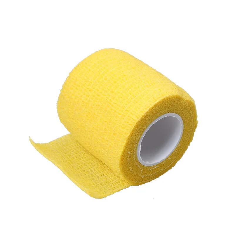 Yellow 5pcs Аксессуары для тату, 5 шт., тату, эластичная клейкая повязка, 5 см, широкие локоть ленты, ногти, обертывание, защита пальцев - Цвет: Yellow 5pcs