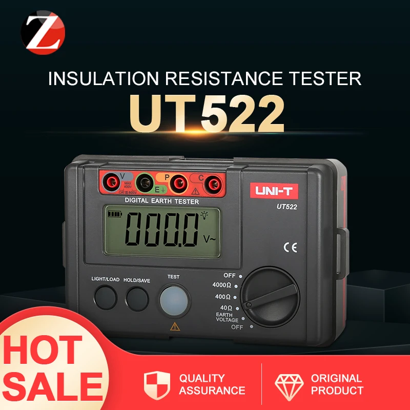 Цифровой измеритель сопротивления заземления с индикатором Lightning UT522 4000|ground