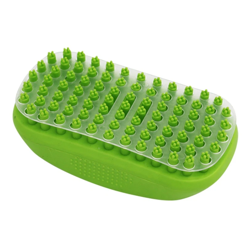 

Pet Bath Brush Great Grooming Comb For Shampooing And Massaging Dogs Bristles Gently Removes Loose Hair Fur Easy To Clean