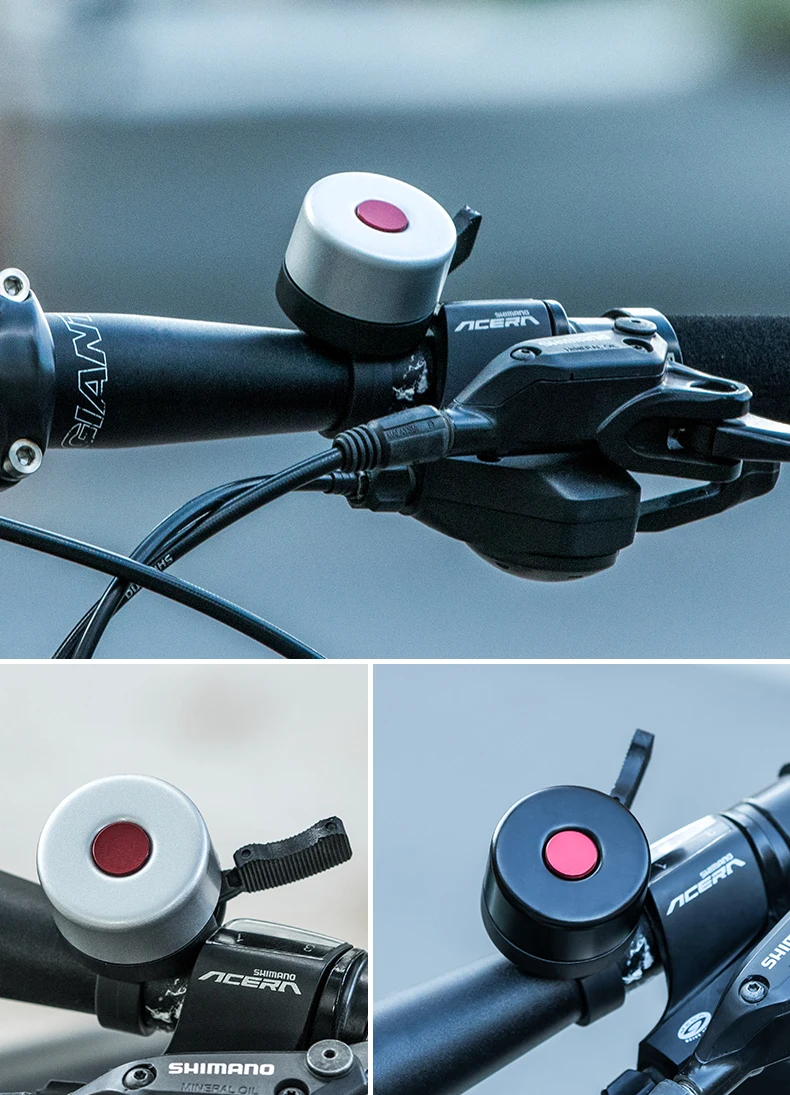 ROCKBROS мини велосипедный Звонок Портативный MTB дорожный велосипед кольцо из медного сплава Сверхлегкий Руль классический велосипедный рог аксессуары для велоспорта