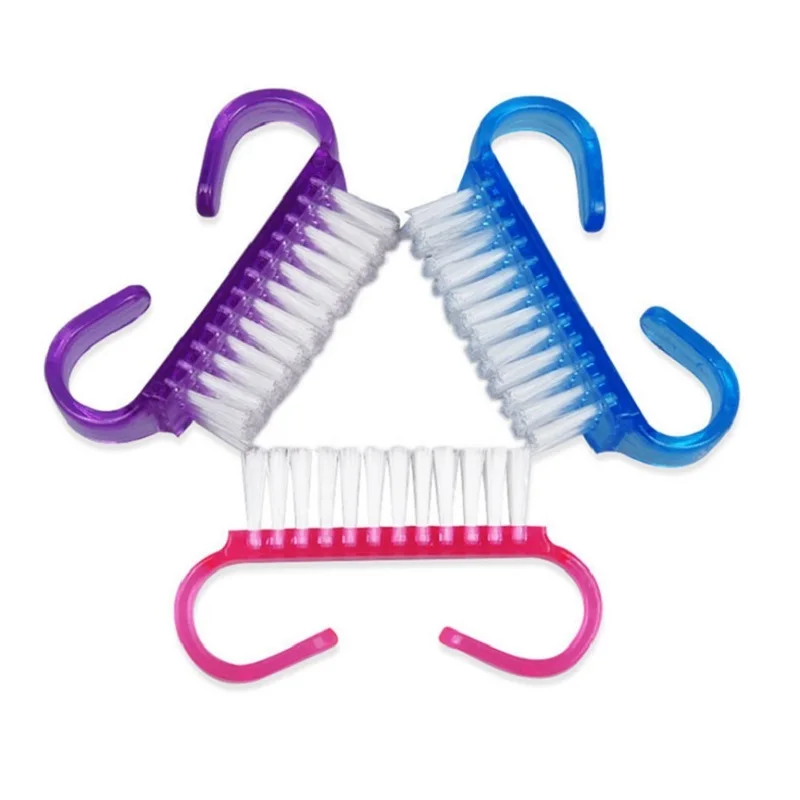 3 шт щетка для чистки ногтей инструменты пилочка маникюра педикюра мягкая